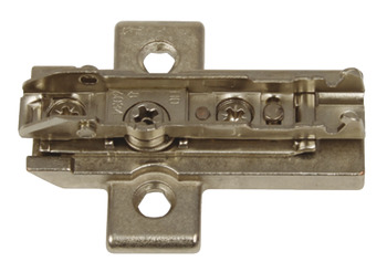 Mounting Plate, Cruciform, 2 Point Fixing, for Tiomos Click On Hinges