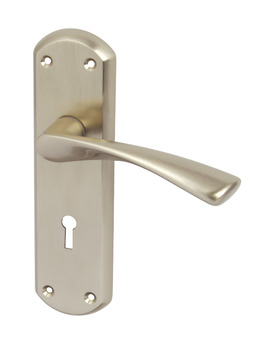 Lever Handles, on Backplates for Latch, Zinc Alloy, Olton