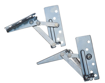 Flap Hinge, Swing Up, Sprung Right Hand or Both Sides, Steel