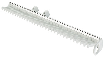 Häfele Pull Out Tie Rack Depth 505-520 mm Aluminium rail with plastic rack � Black rack 