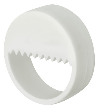 Suspension Fitting, Half-Circle Aperture with Serrated Edge, for Use With Pan Head Screws