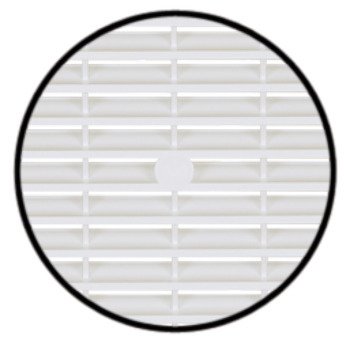 Ventilation Grille, for Recess Mounting, with Flanged Rim, 154 x 154 mm