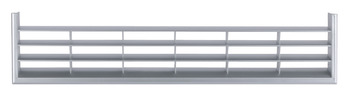 Ventilation Grille, for Recess Mounting, Length 367 mm, Height 79 mm