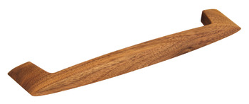 Pull Handle, Walnut, Fixing Centres 192 mm, Oval