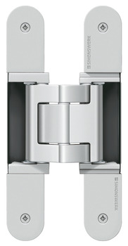3D Hinge, 180°, Aluminium, Zinc Diecast and Steel, Tectus TE 540 A8
