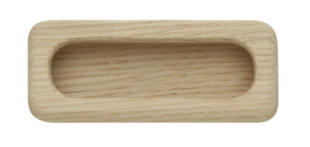 Inset Handle, Unfinished Wood, 94 mm