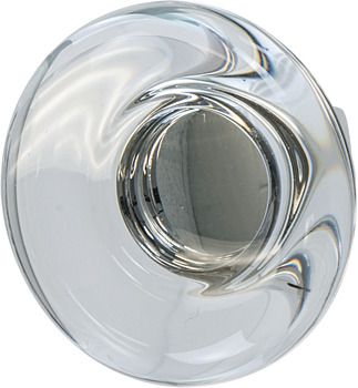 Knob, Zinc Alloy &amp; Glass, Ø 44 mm, Glacio
