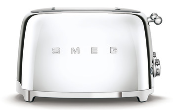 Toaster, Four Slice with Four Wide Slots, Smeg 50's Retro Style