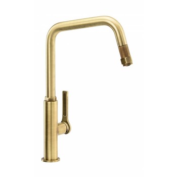 Tap, Single Lever Mixer with Pull Out Spray, Abode Hex 