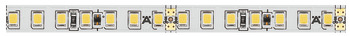LED strip light, constant current, Häfele Loox5 LED 3052, 24 V, monochrome constant current, 8 mm