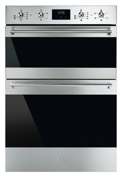 Double Oven, Multifunction, 600 mm, Stainless Steel, Smeg Classic