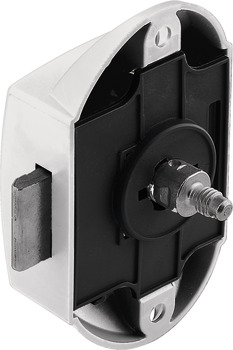 Deadbolt rim lock, Häfele Push-Lock, can be operated from one side
