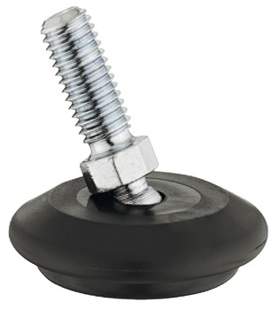 Adjusting screw, round, for glide inserts, rigid