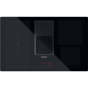 Hob, Induction with Integrated Extractor, 900mm, Hotpoint PVH 92 B K/F KIT