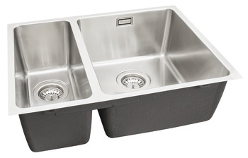 Sink, Stainless Steel 1.5 Bowl Undermount, Häfele Murano